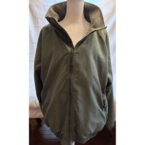 Cabela's Outdoor‎ Gear Classic Green  Coat Jacket Size Large Pockets Soft Inside